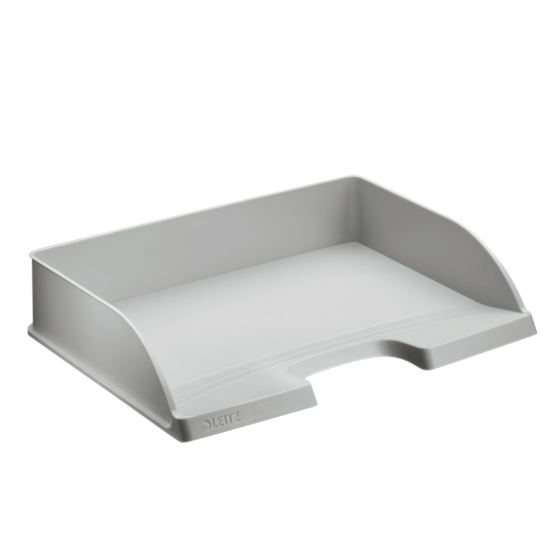 Bandeja portadocumentos Plus de Leitz, apaisada Gris  Folio