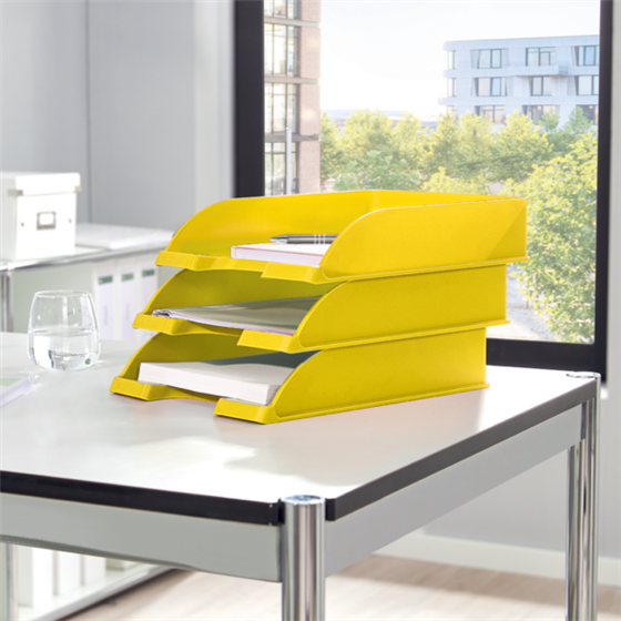 Bandeja portadocumentos WOW de Leitz Amarillo A4