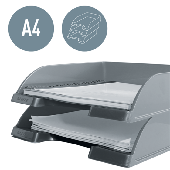 Bandeja portadocumentos WOW de Leitz Amarillo A4