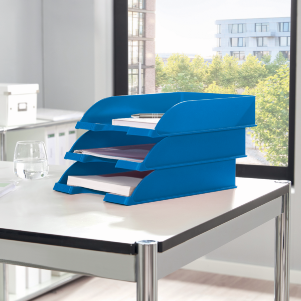Bandeja portadocumentos WOW de Leitz Azul A4