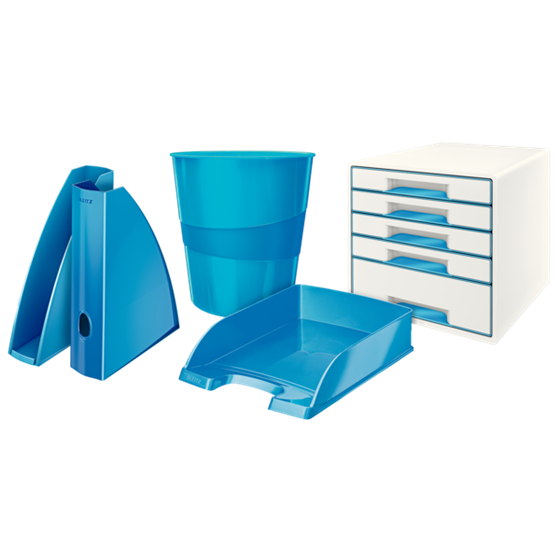 Bandeja portadocumentos WOW de Leitz Azul A4