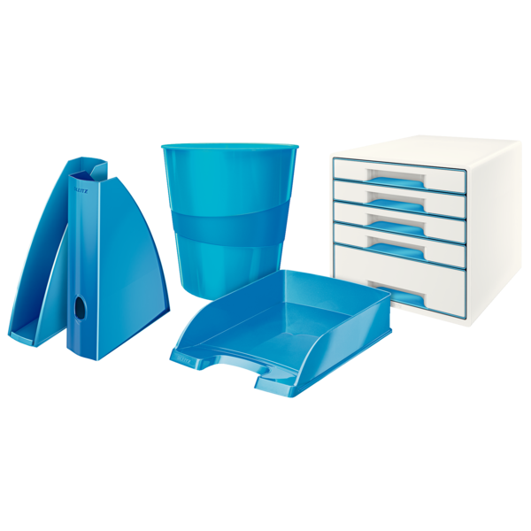 Bandeja portadocumentos WOW de Leitz Azul A4