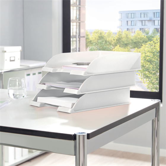 Bandeja portadocumentos WOW de Leitz Blanco A4