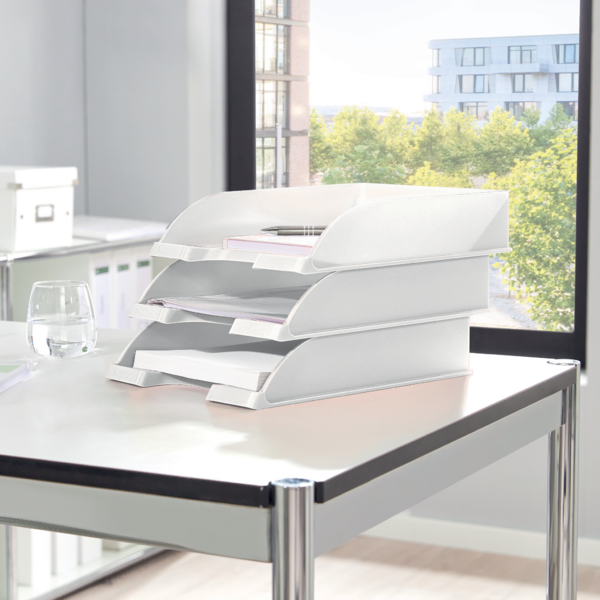 Bandeja portadocumentos WOW de Leitz Blanco A4