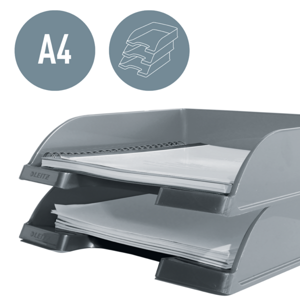 Bandeja portadocumentos WOW de Leitz Púrpura A4