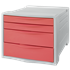 Buc de 4 cajones Esselte Colour'Breeze coral