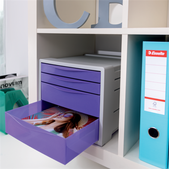 Buc de 4 cajones Esselte Colour'Breeze Verde