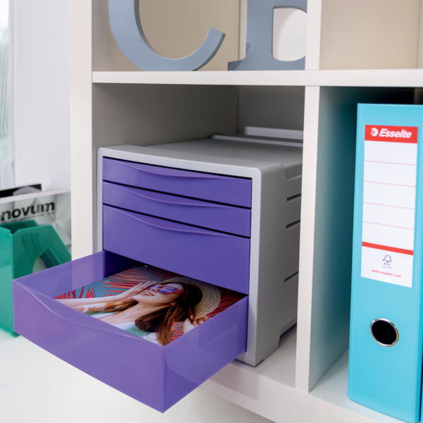 Buc de 4 cajones Esselte Colour'Breeze Verde