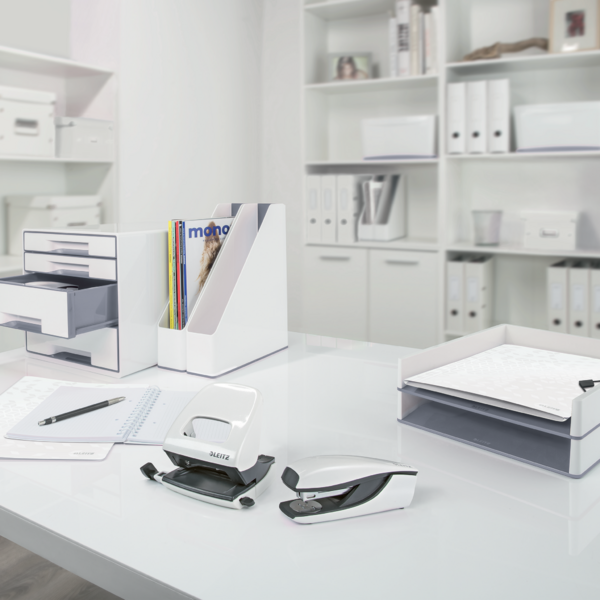 Buc de cajones WOW CUBE de Leitz Blanco 2x An. x Al. x Pr.: 245 x 34 x 325 mm, 2x 245 x 71 x 325 mm A4 Maxi