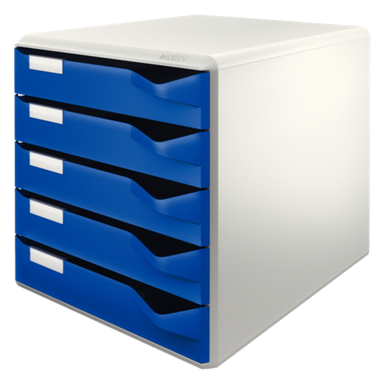 Buc de cajones Leitz Post Set Azul 5 cajones 4,5 cm. A4