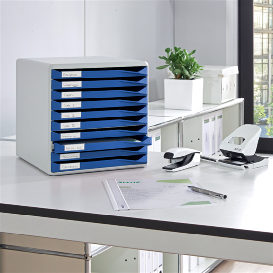 Buc de cajones Leitz Form Set Azul 10 cajones 2,2 cm. A4