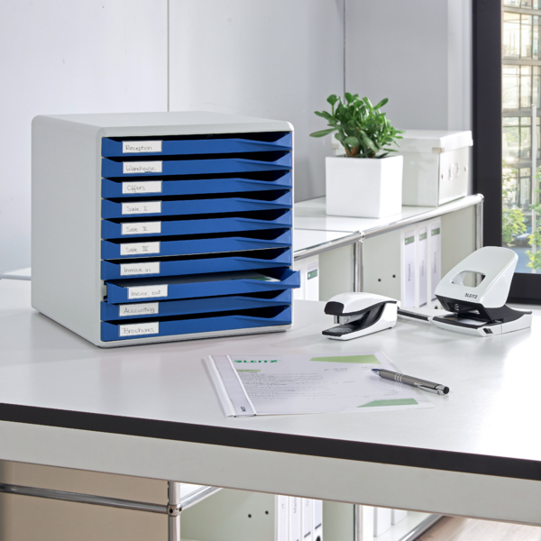 Buc de cajones Leitz Form Set Azul 10 cajones 2,2 cm. A4