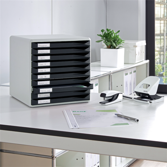Buc de cajones Leitz Form Set Negro 10 cajones 2,2 cm. A4