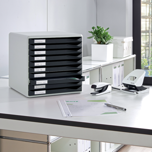 Buc de cajones Leitz Form Set Negro 10 cajones 2,2 cm. A4