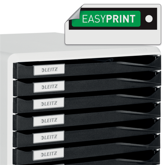 Buc de cajones Leitz Form Set Negro 10 cajones 2,2 cm. A4
