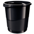 Papelera Europost VIVIDA de Esselte, estándar VIVIDA negro 14 l.
