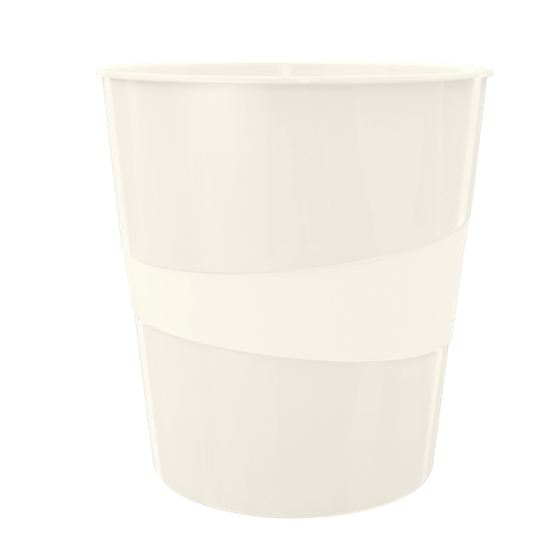 Papelera WOW de Leitz Blanco 15 l.