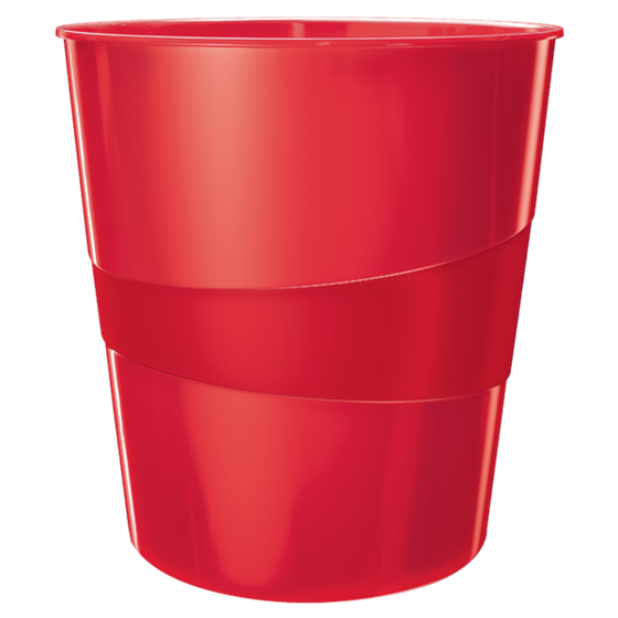 Papelera WOW de Leitz Rojo 15 l.