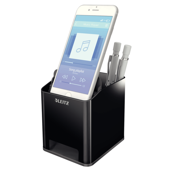 Portabolígrafos Sound de Leitz Negro