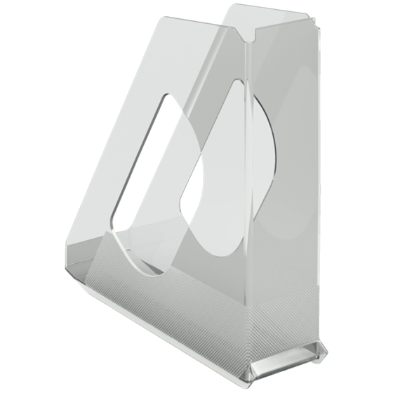 Revistero Europost de Esselte, transparente Cristal