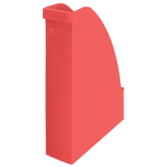 Revistero Leitz Recycle, con CO2 compensado Rojo claro A4+