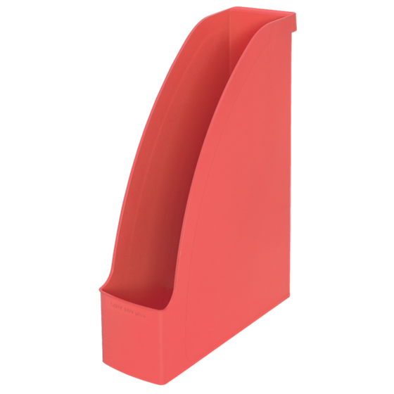 Revistero Leitz Recycle, con CO2 compensado Rojo claro A4+