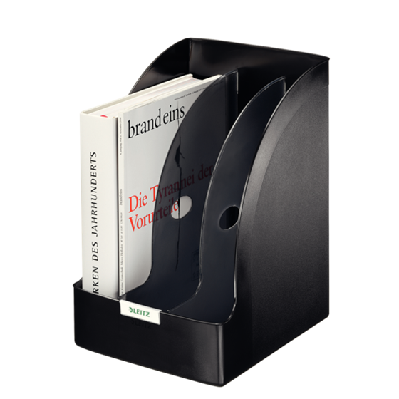 Revistero Plus de Leitz, Jumbo Negro 205 mm. A4