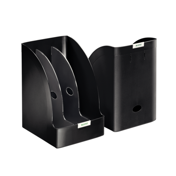 Revistero Plus de Leitz, Jumbo Negro 205 mm. A4