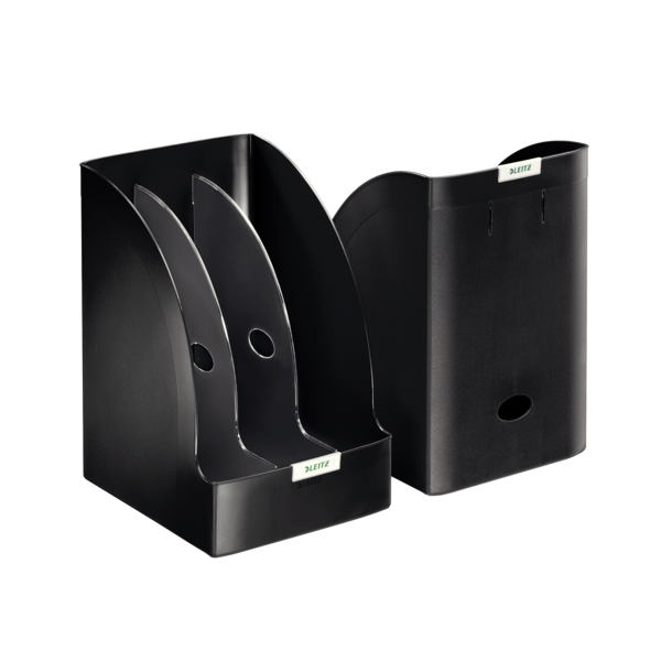 Revistero Plus de Leitz, Jumbo Negro 205 mm. A4