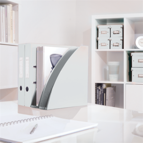 Revistero WOW de Leitz Blanco