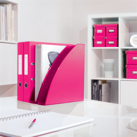Revistero WOW de Leitz Fucsia