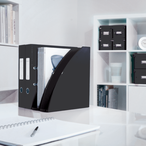 Revistero WOW de Leitz Negro