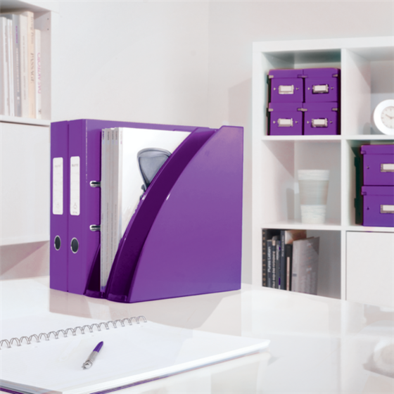 Revistero WOW de Leitz Púrpura