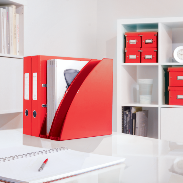 Revistero WOW de Leitz Rojo