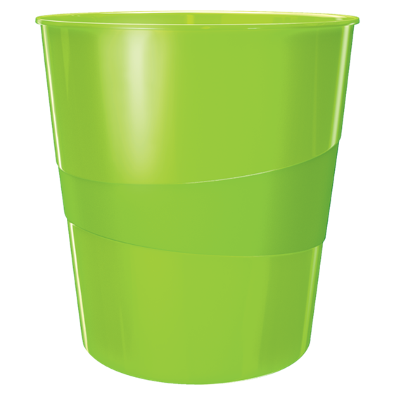 Papelera WOW de Leitz Verde 15 l.