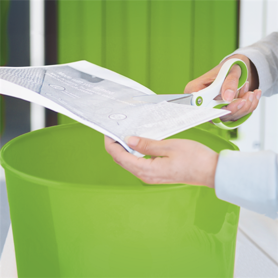 Papelera WOW de Leitz Verde 15 l.