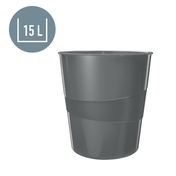 Papelera WOW de Leitz Verde 15 l.
