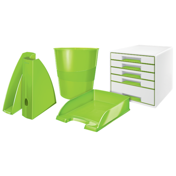 Papelera WOW de Leitz Verde 15 l.