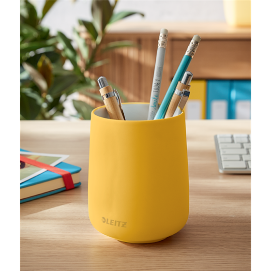 Cubilete Leitz Cosy Amarillo cálido