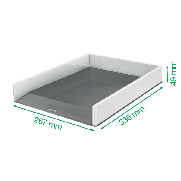 Bandeja de sobremesa WOW de Leitz con combinación dual de color Púrpura A4