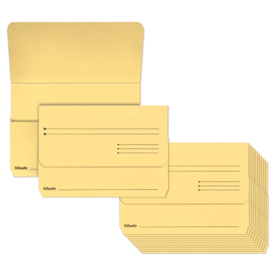 Subcarpetas Pocket Amarillo Folio