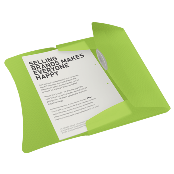 Carpeta De 3 Solapas Vivida De Esselte, Translúcida Vivida Verde