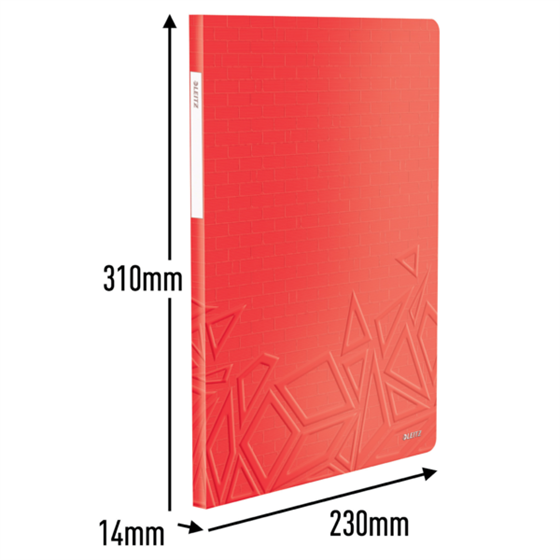 Carpeta De Fundas Urban Chic De Leitz, 20 Fundas Rojo