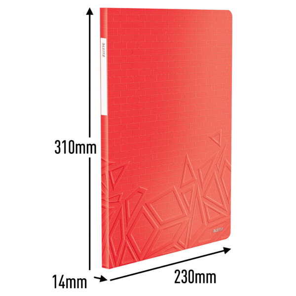 Carpeta De Fundas Urban Chic De Leitz, 20 Fundas Rojo