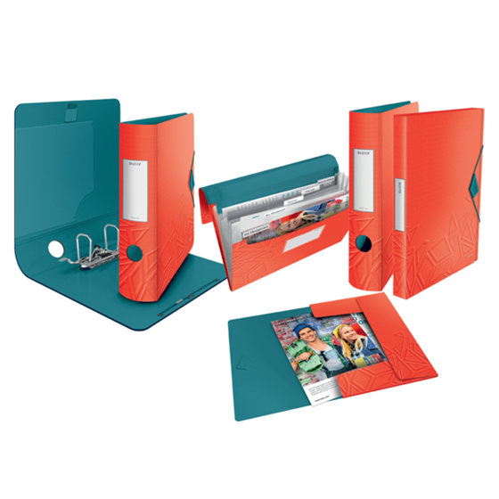 Carpeta De Fundas Urban Chic De Leitz, 20 Fundas Rojo