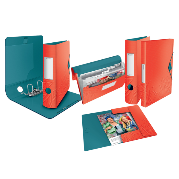 Carpeta De Fundas Urban Chic De Leitz, 20 Fundas Rojo
