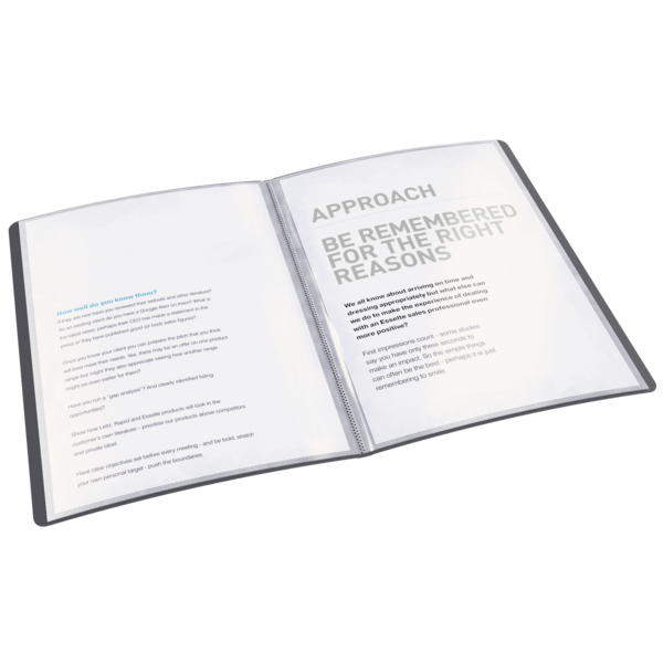 Carpeta De Fundas Vivida De Esselte De Tapas Flexibles, Translúcida Surtidos