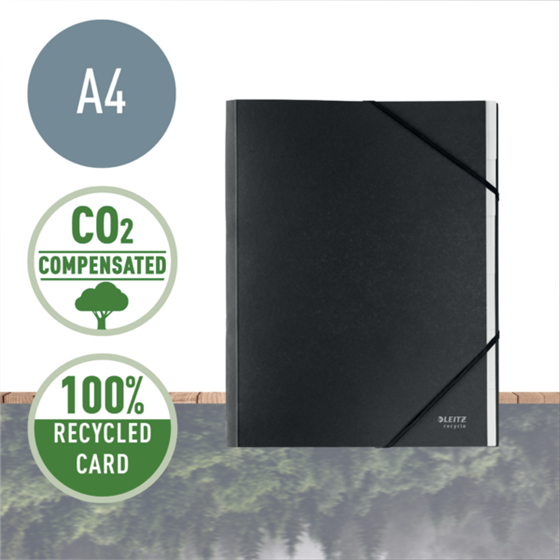 Clasificador De Cartón Leitz Recycle, Co2 Compensado Negro