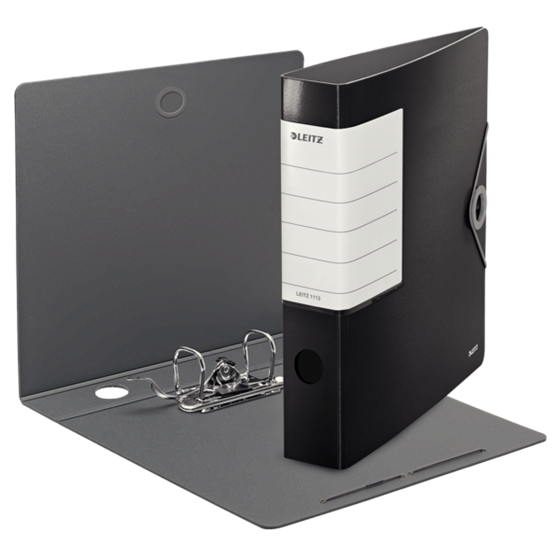Resistente Archivador De Palanca 180° De Leitz Negro PP A4 Lomo: 62 Mm.