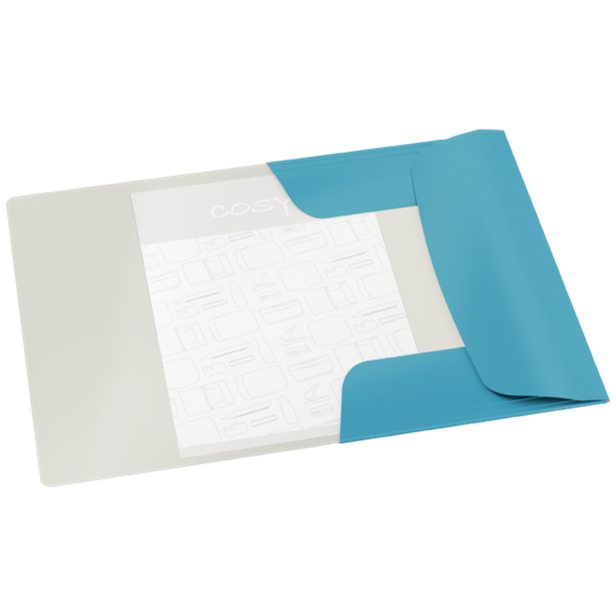 Carpeta 3 Solapas Soft Touch Leitz Cosy De Cartón Azul Calma